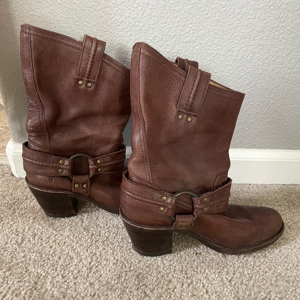 Frye brown leather boots